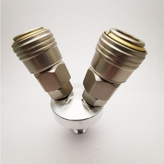 Japan type male one touch quick coupler manifolds SMV